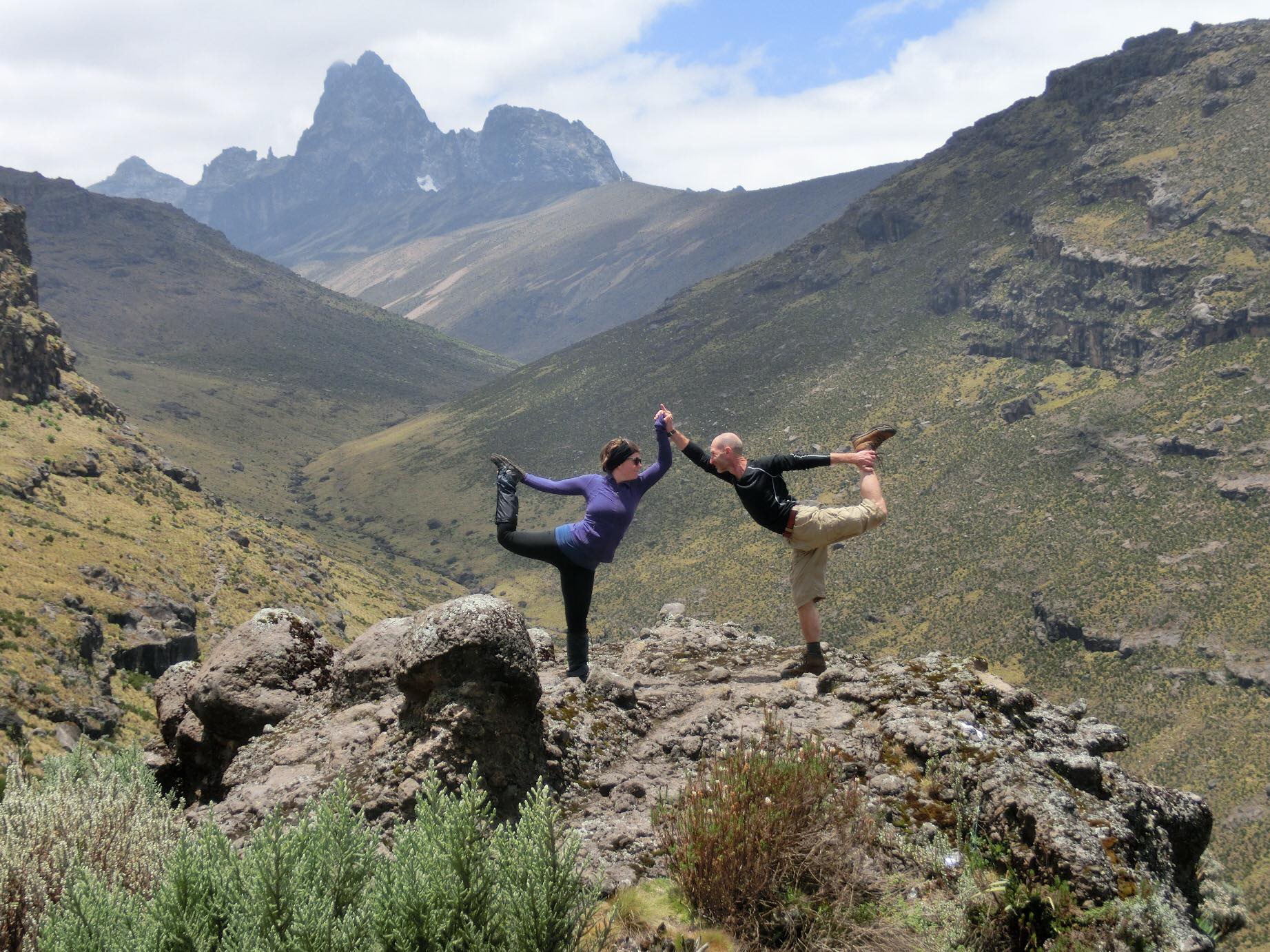 Lisa McGarva Dancer Pose Mt Kenya